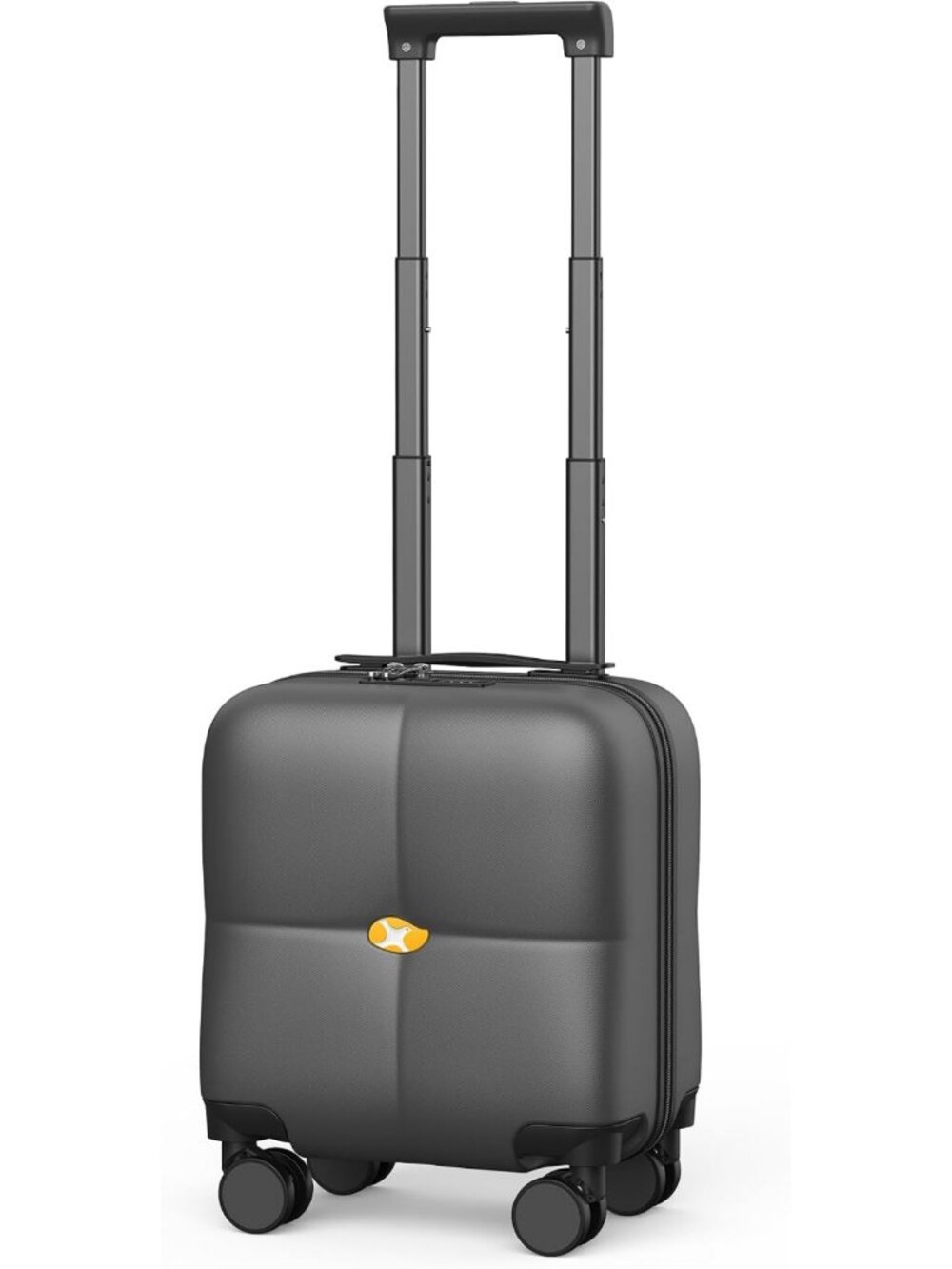 14" Underseat Carry-On Luggage with Wheels - Lightweight, Charcoal Gray Travel